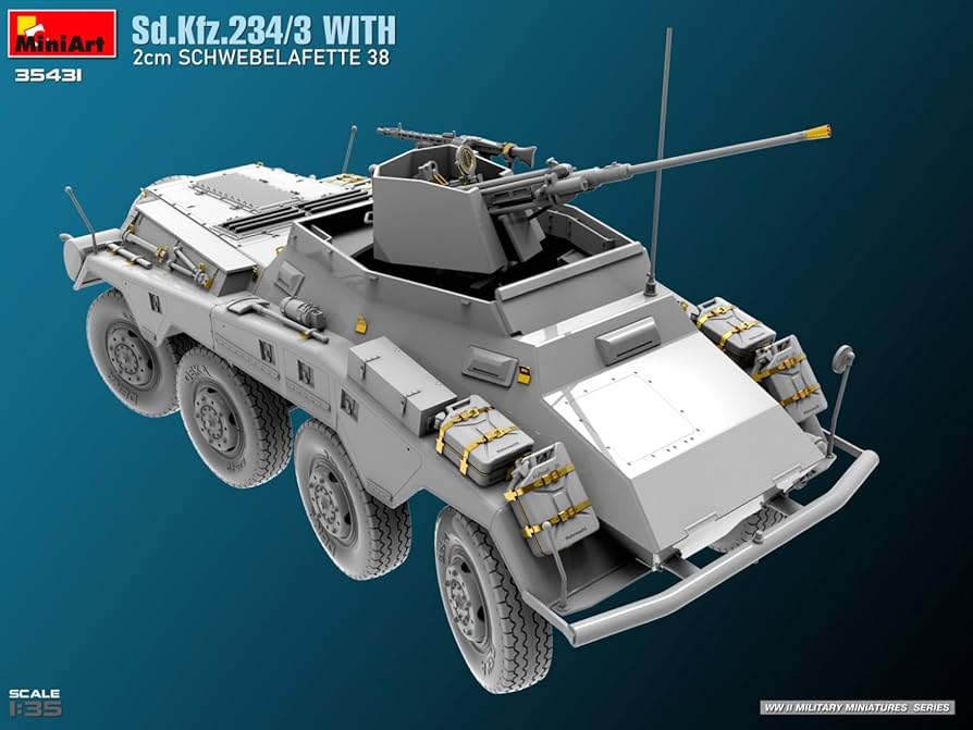 Amazon | ミニアート 1/35 Sd.Kfz.234/3 w/2cmシュヴェーベラ